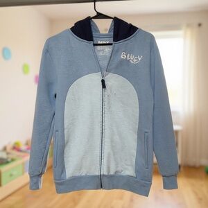 Bluey Light Blue and Navy Hoodie